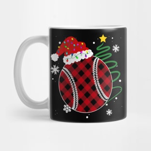 Buffalo Red Plaid Baseball Christmas Sport Xmas Pajama Mug